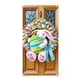 thumbnail image 1 of YWIYIUD 1PC Happy Easter Door Cover Easter Decorations, 71x35 Inch Easter Rabbit Eggs Door Banner Welcome Easter Banner Spring Theme Rabbit Door for Front Door Wall Indoor Outdoor Home Decor, 1 of 7