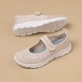 thumbnail image 3 of YOURDIARY Womens Mary Jane Walking Shoes Breathable Mesh Hook and Loop Non-Slip Casual Sneakers, 3 of 7