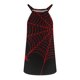 thumbnail image 5 of Vestido informal sin mangas con tirantes para mujer, cuello en V, verano, estampado de Halloween, fiesta Fridja  hj6123, 5 of 5