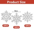 thumbnail image 2 of Plastic Glitter Snowflake, 10cm, 30 Per Box, 2 of 5