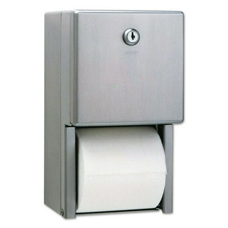 Bobrick Stainless Steel Two-Roll Tissue Dispenser