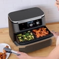thumbnail image 3 of Ninja Foodi 11 Quart 7-in-1 MegaZone XL FlexBasket Air Fryer, Basket Divider for Full Meals, Air Fry, Roast, Grey (Renewed), 3 of 5