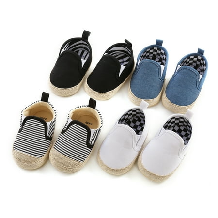 

Infant Loafers Newborn Baby Boys Canvas Shoes Casual Moccasins Soft Sole Crib Bottom First Walkers Anti-slip Patchwork Sneakers