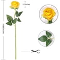 thumbnail image 2 of Burgundy Roses Artificial Flower, 12Pcs Realistic Long Single Stem Fake Silk Red Roses Bouquet for Party Home Wedding Centerpiece Hotel Office Halloween Decor, 2 of 5