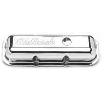 Edelbrock 4488 Signature Series Valve Cover; 60 deg.; No Baffle; 2.6 in. Overall Height; Pair;