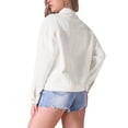 thumbnail image 3 of Chaqueta de mezclilla oversized para mujer INSPIRE CHIC con botones y bolsillos, 3 of 6
