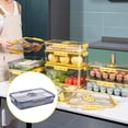 thumbnail image 3 of de almacenamiento de alimentos con tapas de alimentos de plástico para preparación de comidas con tapas Conte Gris32.5x22.5x6.3cm Macarena Tapas de contenedores de almacenamiento, 3 of 7