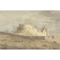 thumbnail image 2 of John Inigo Richards 18x13 Gold Ornate Wood Frame and Double Matted Museum Art Print Titled - Chester Castle, 2 of 4