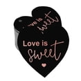 thumbnail image 1 of Inkdotpot 100 Pack Real Rose Gold Foil Paper Tag Love Is Sweet Wedding Favor Hang Tag, 1 of 6