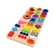 thumbnail image 3 of Clasificador de formas de madera, rompecabezas de números, juego de mesa de aprendizaje de educación temprana para niños pequeños, juego de conteo 5, 3 of 9