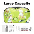 thumbnail image 3 of Tennis Digital Gadget Charger Case with Oxford Cloth, Waterproof, Hard Drive Cases, Digital Pouch, Charger Cord Organizer, Laptop Cord Organizer, 5.9x9.44x3.14 in., 3 of 6