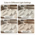 thumbnail image 6 of ODIKA 5'x7' Washable Area Rug Easy Care, Non-Shedding, Pet Friendly, Beige Faded Solid Tonal Geometric Farmhouse Neutral Abstract for Small Living Room, Bedroom, 6 of 6