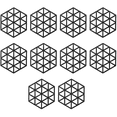 thumbnail image 1 of Kit de posavasos geométricos creativos, para posavasos, posavasos para jarrones, absorbentes y resistentes a la suciedad, 1 of 5
