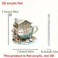 thumbnail image 3 of PUREKKI Dreamy 2D Flat Acrylic Keychain Car Rearview Mirror Accessories Backpack Pendant, 3 of 3