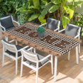 thumbnail image 2 of Farmhouse Table Cloths for 3 Foot Rectangle Tables, Vintage Country Texas Star Plaid Wooden Grain Patio Waterproof Elastic Fitted Tablecloths, Washable Rectangular Table Cover for Camping, 2 of 8