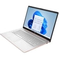 thumbnail image 3 of HP Laptop, 17.3" HD+,IPS,Intel Celeron N4500, 8GB RAM, 256B SSD, Windows 11 Home, Pale Rose Gold, 3 of 4