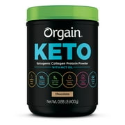 Orgain Keto Collagen Protein Powder with MCT Oil, Chocolate, 0.9lb