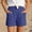 Blue, variant on Kids Active Shorts Comfortable Blue Shorts High Waisted Leggings for Girls 12-13 Years