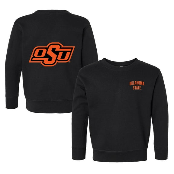 Toddler Chad & Jake Black Oklahoma State Cowboys Primary Logo Pullover Sweatshirt