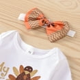 thumbnail image 5 of LWNYDPLSD Toddler Girl Green Christmas Dress Christmas Teen Girls Baby Girl Christmas 0-3 Months Tan Dress Newborn Christmas Outfit Girl Party Outfit, White 0-6 Months, 5 of 9