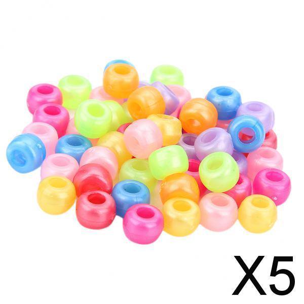 5x 200 Piezas Cuentas Espaciadoras de Acrílico Cuentas de Joyería Cuentas Espaciadoras para Hacer Joyas Pulseras de Bricolaje Collares Y Manualidades 5 piezas