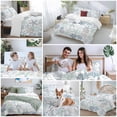 thumbnail image 6 of Aqua Teal Coastal Bedding 3 Piece Duvet Cover Set Queen Size, Summer Beach Starfish Coral Nautical Soft Microfiber Comforter Cover with Zipper Closure & Pillowcases, FadeResistant Quilt Cover, 6 of 9