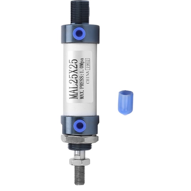 Single Rod Pneumatic Cylinder,MAL 25mm Single Rod Single Rod Double Acting Air Cylinder Pneumatic Cylinder High-Precision Functionality