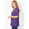 thumbnail image 3 of Catherines Women's Plus Size Suprema Short Sleeve V-Neck Tee, 3 of 6
