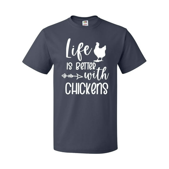 Inktastic Life is Better with Chickens T-Shirt