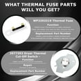 thumbnail image 6 of UPGRADE 279838 Dryer Heating Element for Whirlpool Kenmore Roper Maytag Amana Admiral Dryer Heating Element Part Thermostat Thermal Fuse medx655dw1 500 600 70 80 Series Model 110 Dryer Part, 6 of 8