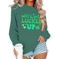 thumbnail image 4 of Craaazy St Patricks Day Shirts for Women Crewneck Long Sleeve Fashion St Patricks Print Tops Gifts, 4 of 6