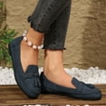 thumbnail image 4 of Eltusu Women Flat Shoes, Slip on Casual Round Toe No Slip Loafer Shoes Navy Size 6.5, 4 of 4