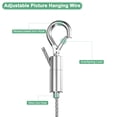 thumbnail image 2 of Uxcell 1-Pack Adjustable Picture Hanging Wire, 4.9ft x 0.12"( L x Dia ) Mirror Hanging Wire, Picture Hanging Wire Kit, Picture Frame Wire, 2 of 8