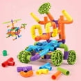 thumbnail image 5 of Bloques de construcción de tuberías de agua para niños, juguetes de ensamblaje, ensamblaje de plástico para niños de 3, 4 y 6 años, ensamblaje educativo para niños de 7 años, 5 of 5