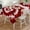Red, variant on Red Ombre Tablecloth Rectangle Table Cloths 54x108, Waterproof Tablecloth Outdoor Table Cloth, Farmhouse Chic Tie Dye Abstract Retro Art Washable Table Cover for Kitchen Dinning Party