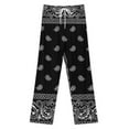 thumbnail image 3 of Bandana Pattern Pajama Pants Comfortable Elastic Waist Pajamas Fashion Sleepwear Bottoms Plus Size Homewear, 3 of 6