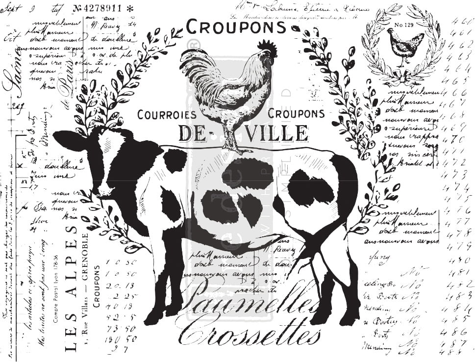 Prima Re-Design Decor Transfer-Farm Delights 29"X22"