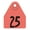 Red, variant on Global Medium, Numbered (25) Color: White Number: 1-25