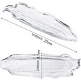 thumbnail image 5 of Clear Tray Corn Dish Cob Dinnerware Sets,Casewin 4Pcs Plastic Corn Trays, Stackable Transparent Corn Tray Sweet Butter Corn Holder for Home Family Party, 5 of 7