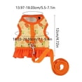 thumbnail image 3 of Tuvgenk Small Pet Harness and Leash Set Vest Style Breathable Mesh Rabbit Chest Strap for Guinea Pig Outdoor Walk S Orange, 3 of 7