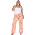 thumbnail image 5 of White Mark Women's Plus Size Floral Paisley Palazzo Pants, 5 of 6
