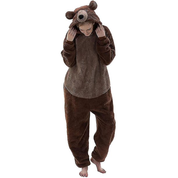Snug Fit Unisex Adult Onesie Pajamas Animal One Piece Halloween Costume Sleepwear