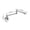 Type A Chrome, variant on Pot Filler Tap Wall Mounted Foldable Kitchen Faucet Single Cold Single Hole Sink Tap Rotate Folding Spout Chrome Brushed Black