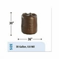 thumbnail image 5 of Controlled Life-Cycle Plastic Trash Bags 30 gal, 0.8 mil, 30" x 36", Brown, 60/Box, 5 of 7