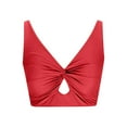 thumbnail image 5 of vigerkar Women Bikini Top - Push Up Swim Top Only Bra Padded Swimsuit Tops 2025 Bathing Suit Tops Red, XL, 5 of 8