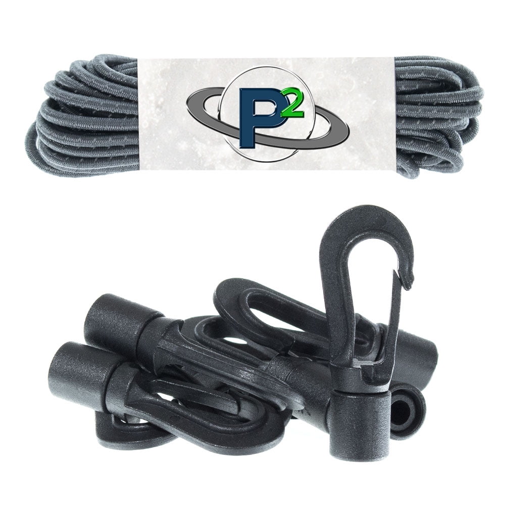 Paracord Planet Shock Cord Kits – DIY Bungee Cords & Tie-Downs – Choose from 5, 10, and 20 Feet Lengths – Rainbow of Colors Available