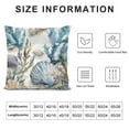 thumbnail image 5 of JRXY  Nautical Coastal Throw Pillow Covers Ocean Themed Beach Seashell Coral Starfish Pillows Case Soft Cushion Covers for Outdoor Sofa Home Decor White, 5 of 5