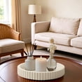 thumbnail image 4 of Round Vanity Tray Decorative Bathroom Organizer for Countertop Jewelry Perfume Dresser Toilet Tank Storage and Bedroom Display Decor, 4 of 9