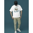 thumbnail image 2 of Ride the Wave - Surf Club Beach Vibes Retro Emoji Men's T-shirt, 2 of 4
