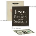 thumbnail image 2 of JennyGems Jesus Is The Reason For The Season, 7.25x6 Inch Wood Sign, Christmas Decorations, Cute Christmas Decor, Holiday Decor, Winter Decor, Christmas Gifts, American Made (Black), 2 of 8